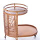 Vintage bamboo bar trolley original french from the 1960s