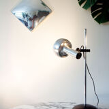 Desk lamp, aluminum and steel space age 1970