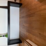 Wengué veneered oak console