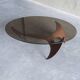 Propeller oval coffee table by Knut Hesterberg for Ronald Schmitt