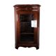 Antique Late Empire Corner Cabinet with Shelves in Mahogany from the 1840s