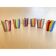 Set of 6 Contemporary Multicolored Murano Glass Glasses