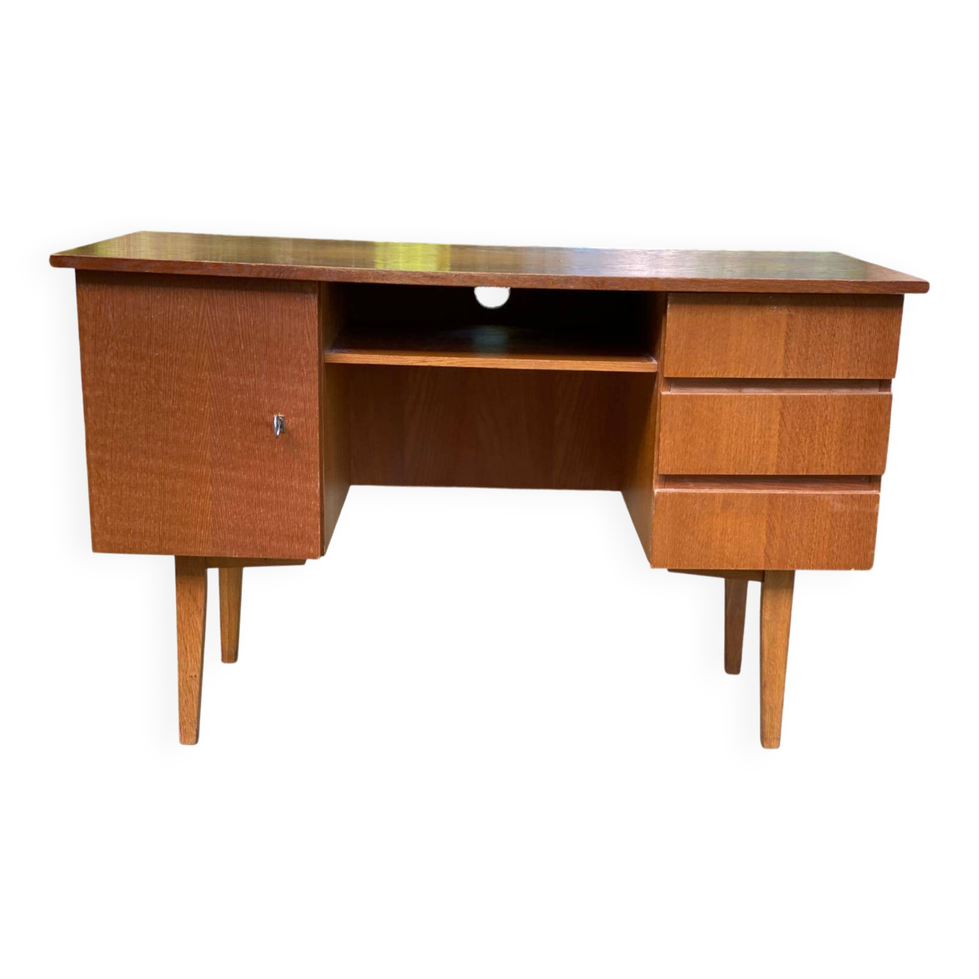Scandinavian wooden desk from the 50s/60s, 120cm