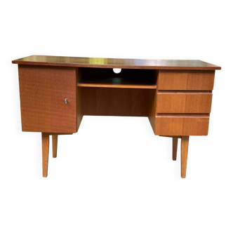 Bureau scandinave années 50/60 en bois 120cm