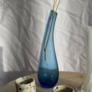 Blue soliflore vase H25 D7