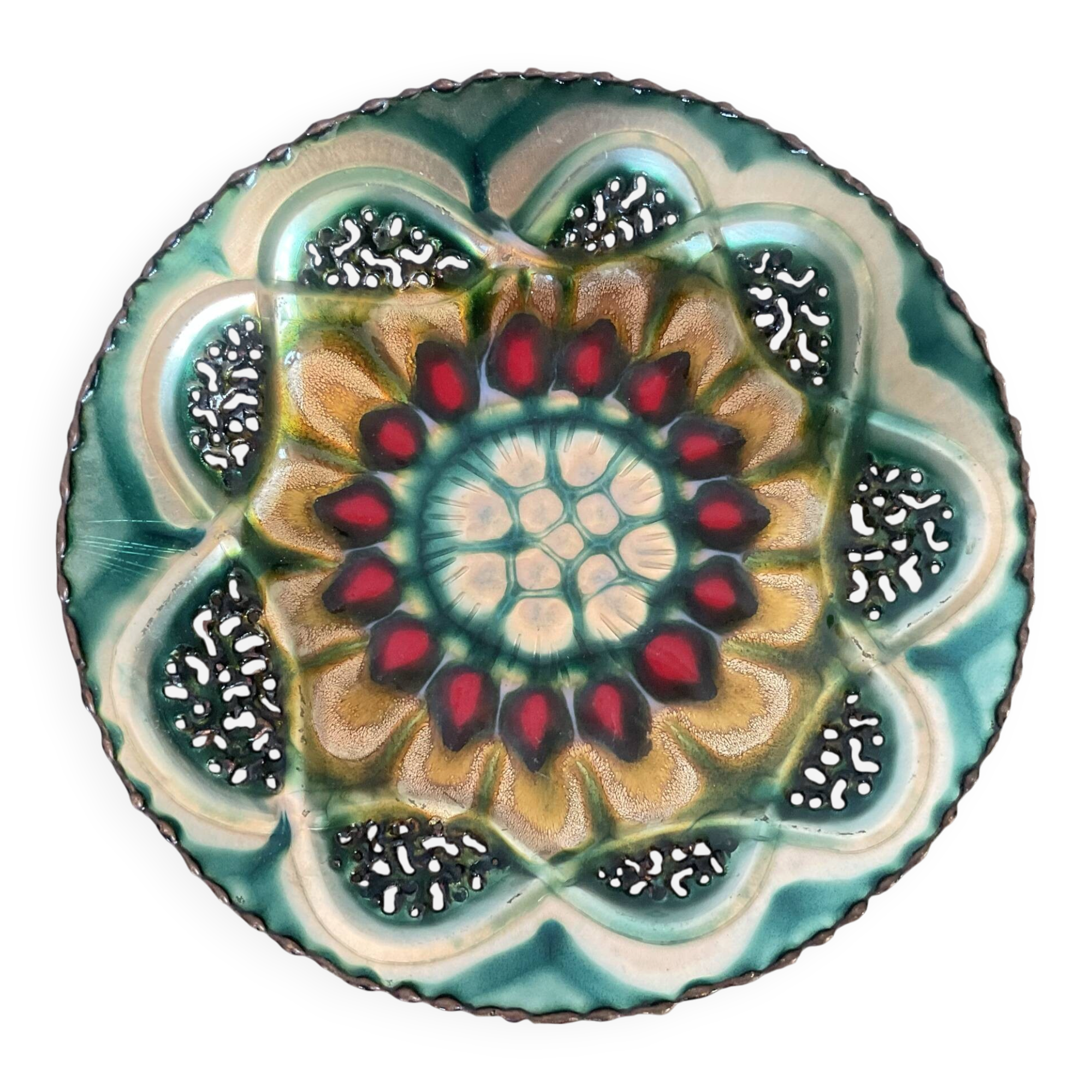 Enamelled metal cup Cellini-Italy 1970s