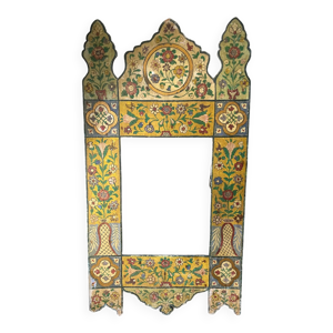 Cadre ancien peint en - motifs