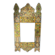 Antique wooden painted frame with flower motifs   88 cm x 47 cm