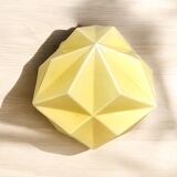 Art Deco style opaline origami flush mount lamp