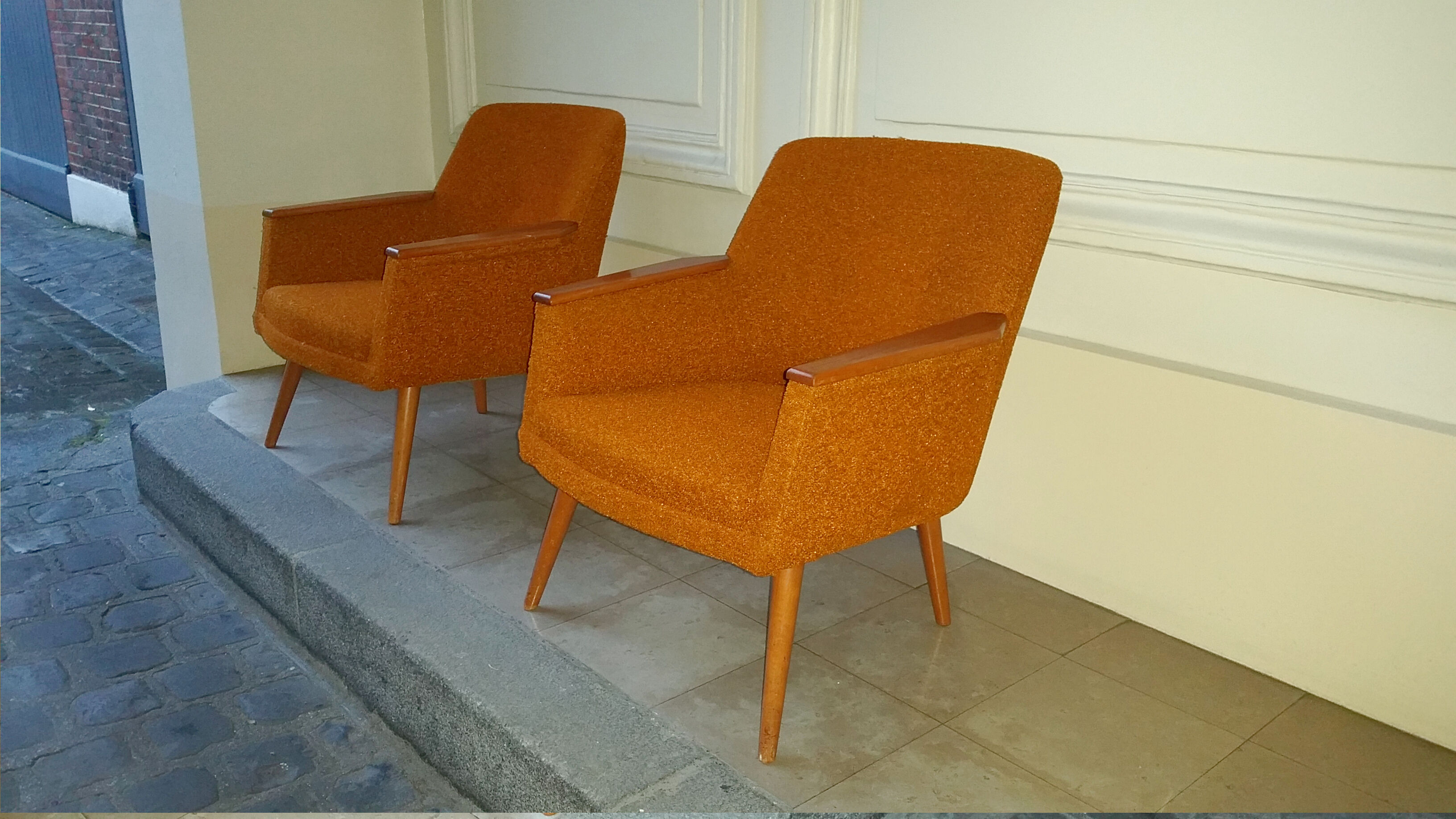 1/2 club chairs original 50s 60s