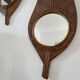 Pair of bamboo mirrors Vivai Del Sud