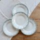 4 vintage flat plates in ironstone from Saint-Amand – Model 4004