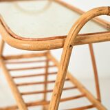 Scandinavian Bamboo Magazine Rack, 1960s