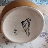Signed Angers stoneware vase