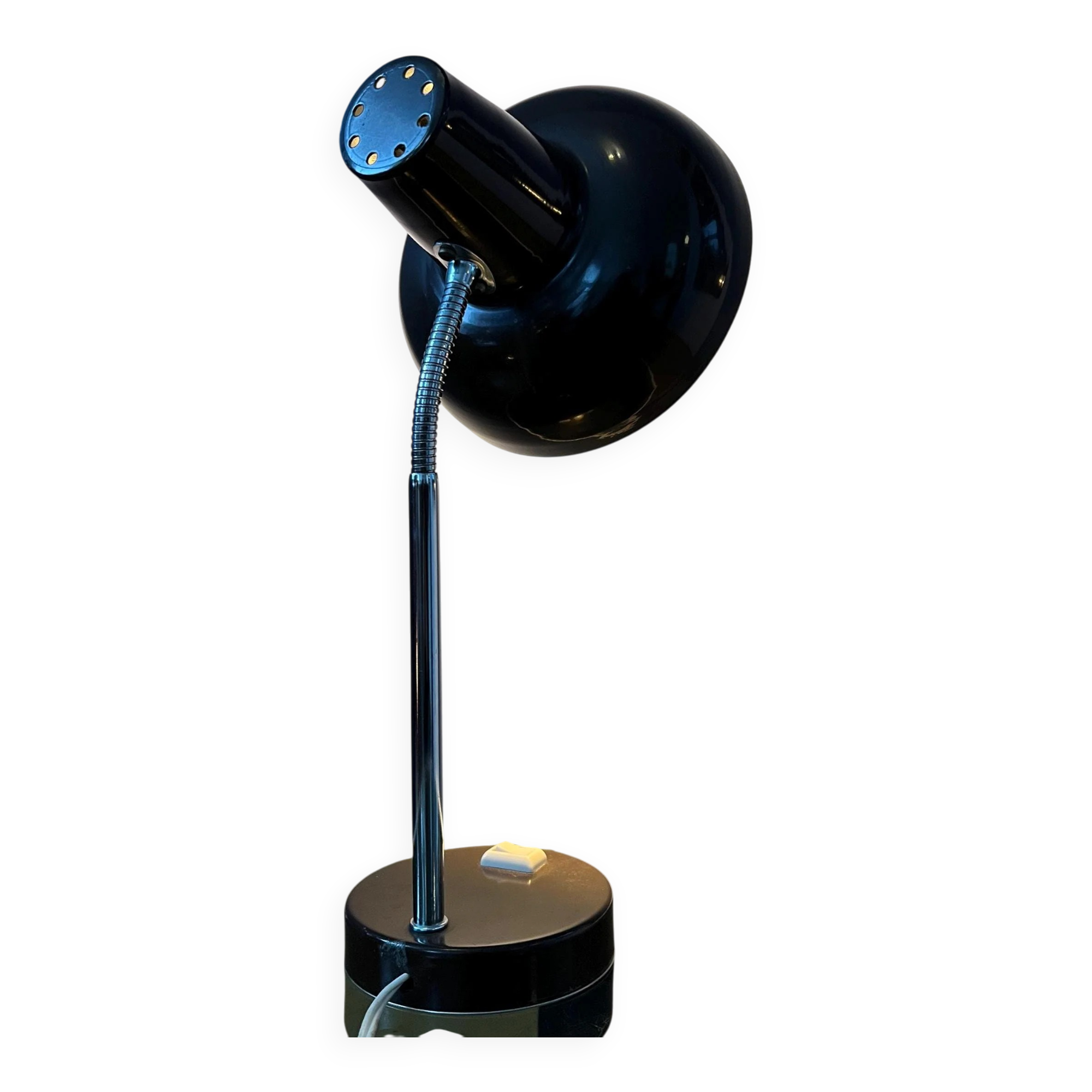 Vintage brown metal table lamp