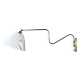 Danish Brass Swing Arm Wall Lamp, 1950s