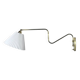 Danish Brass Swing Arm Wall Lamp, 1950s