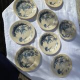 Set of 8 Gien plates Views of the Orient circa 1880