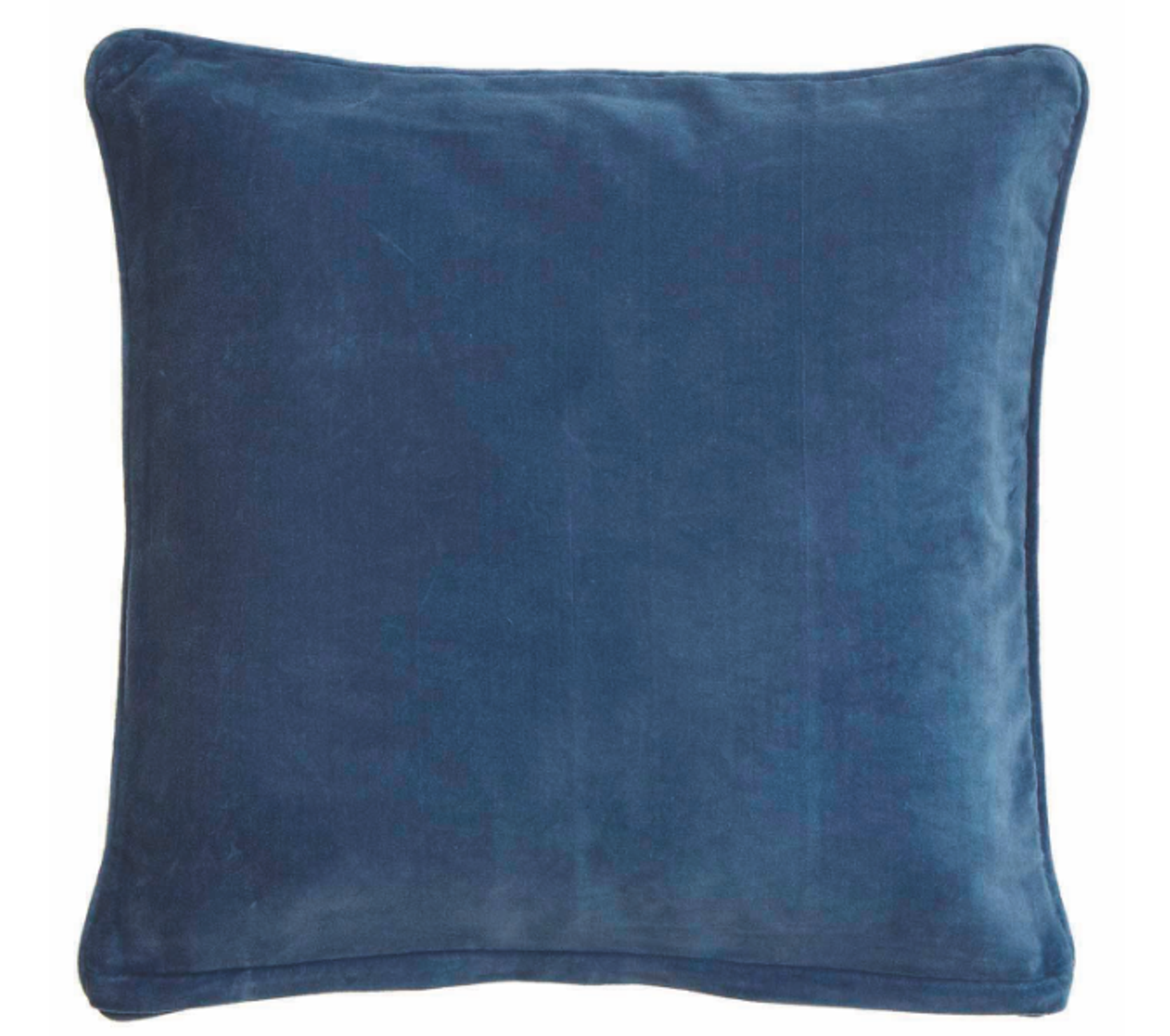 Coussin en velours 50x50cm couleur bleu de chine