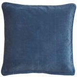 Coussin en velours 50x50cm couleur bleu de chine