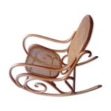 Rocking chair with caning