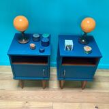 Paire de tables de chevet vintage scandinave