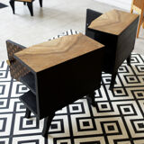 Pair of vintage bedside