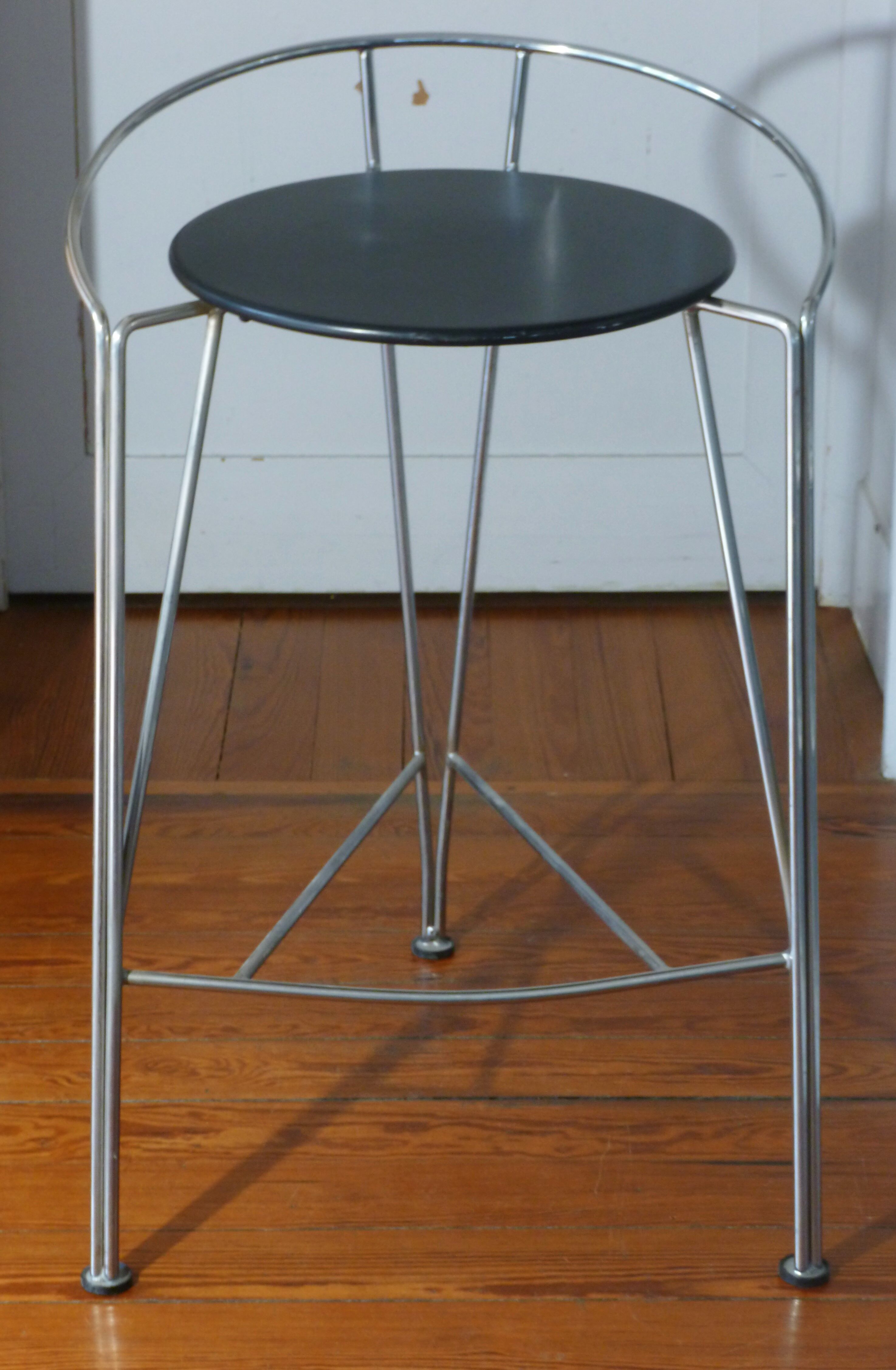 Pair of stools, Pascal Mourgue, model "Lune d'argent", 80s