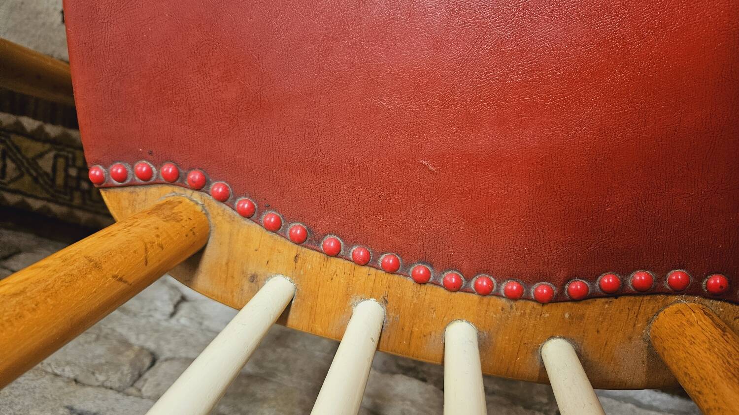 Set of 4 chairs with bars 1960