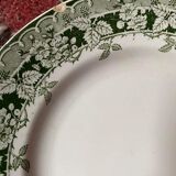 6 flat plates old floral assorted