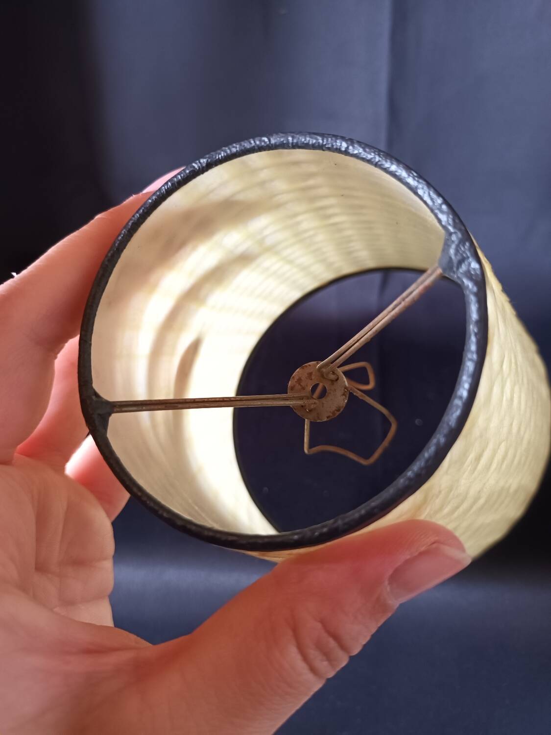 Vintage clip-on lampshade