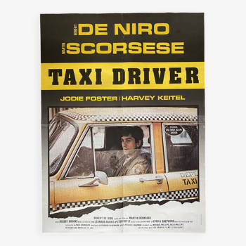 Affiche cinéma "Taxi Driver" Martin Scorsese, Robert de Niro 60x80cm 80's