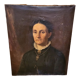 Oil portrait on canvas 19th century