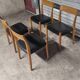 4 vintage Scandinavian teak chairs from the 1970s, Svegards Markaryd.