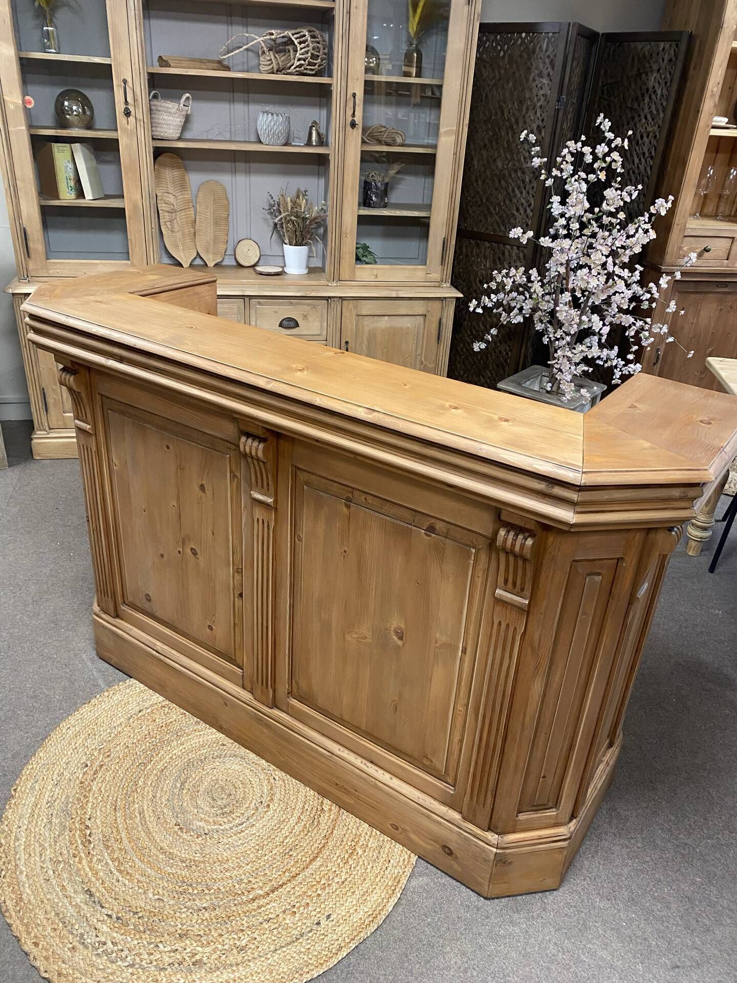 Wooden counter
