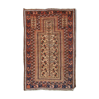 Ancient afghan baluch handmade carpet 90cm x 146cm 1900s, 1c529