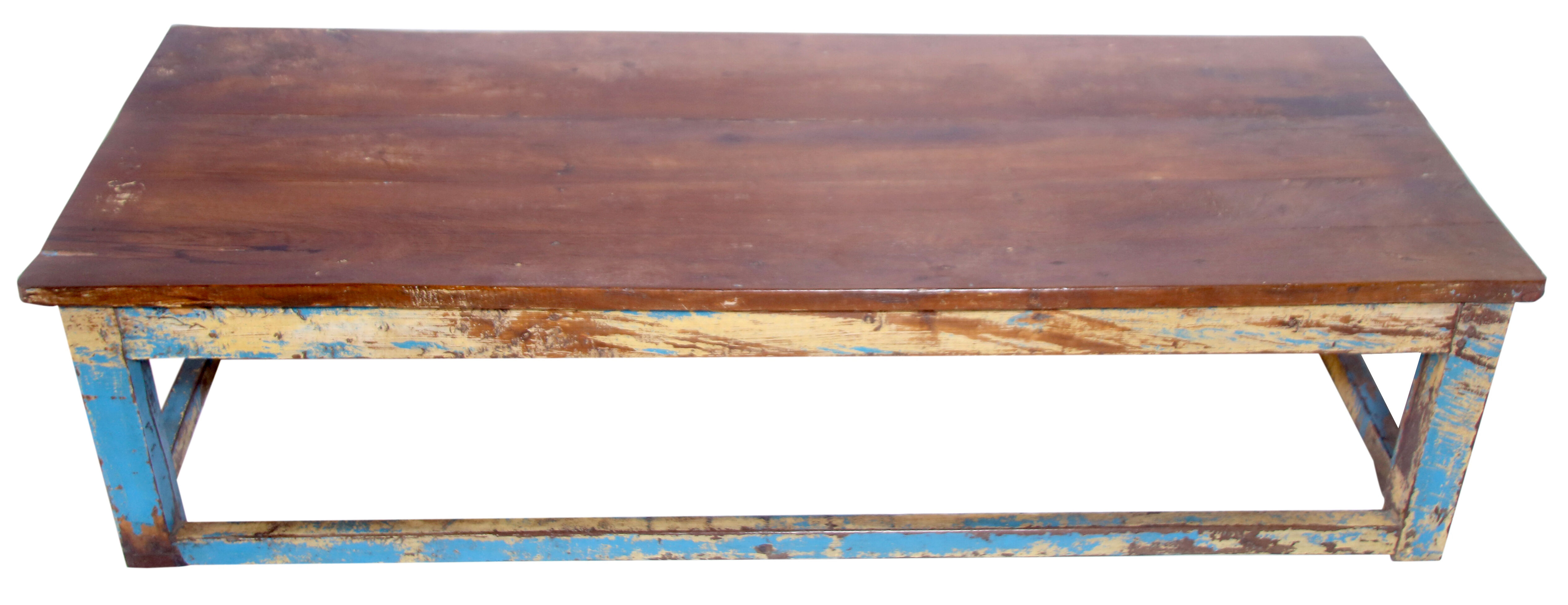 Table basse en teck birman ancien