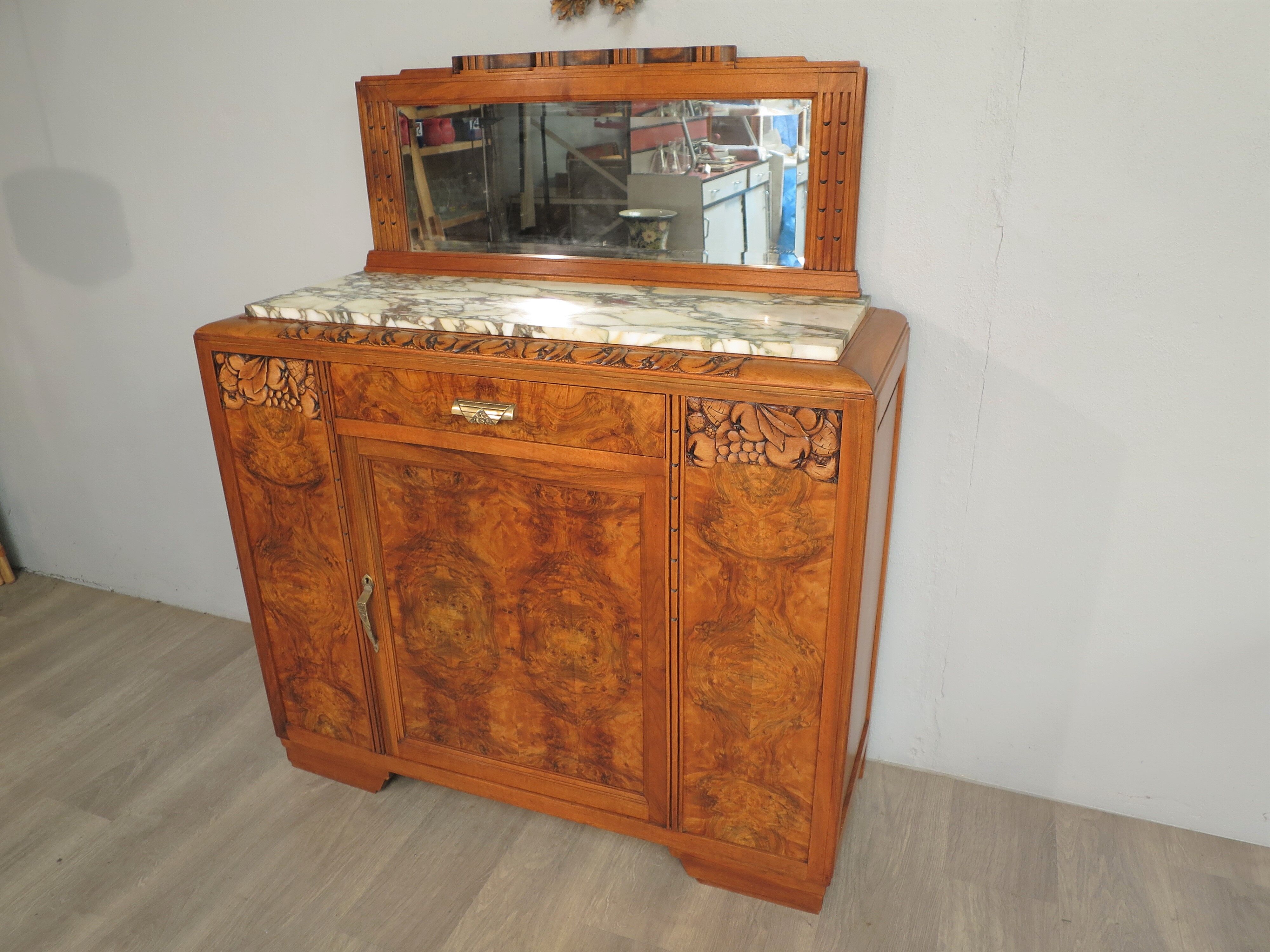 1930s art deco walnut buffet