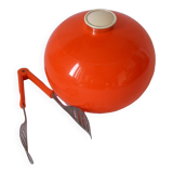 Vintage 70s orange ice bucket