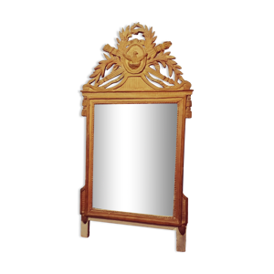 Miroir doré Louis XVI 60x117cm