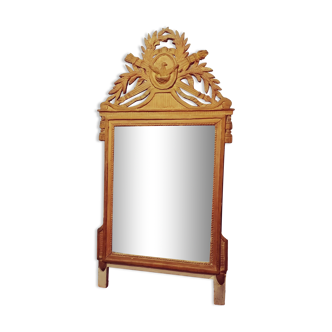 Miroir doré Louis XVI 60x117cm