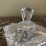 Sucrier en verre ciselé