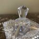 Chiseled glass sugar bowl