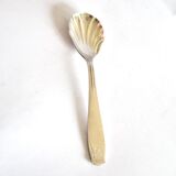 Vintage silver-plated sugar spoon Gulden Alsace shell design 15cm