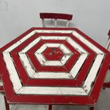 20th century lacquered beech garden furniture set