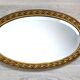 Miroir artd éco ovale doré 60 x 36 cm