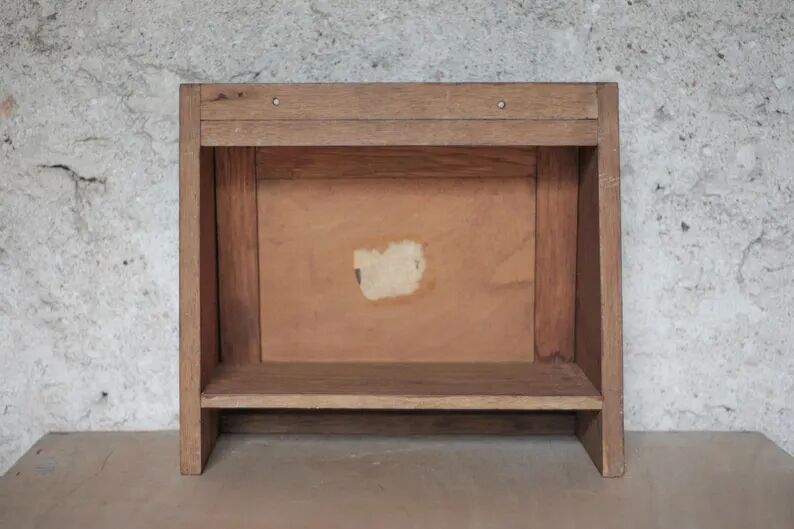 Étagère bois murale, meuble bois vintage, décoration intérieure