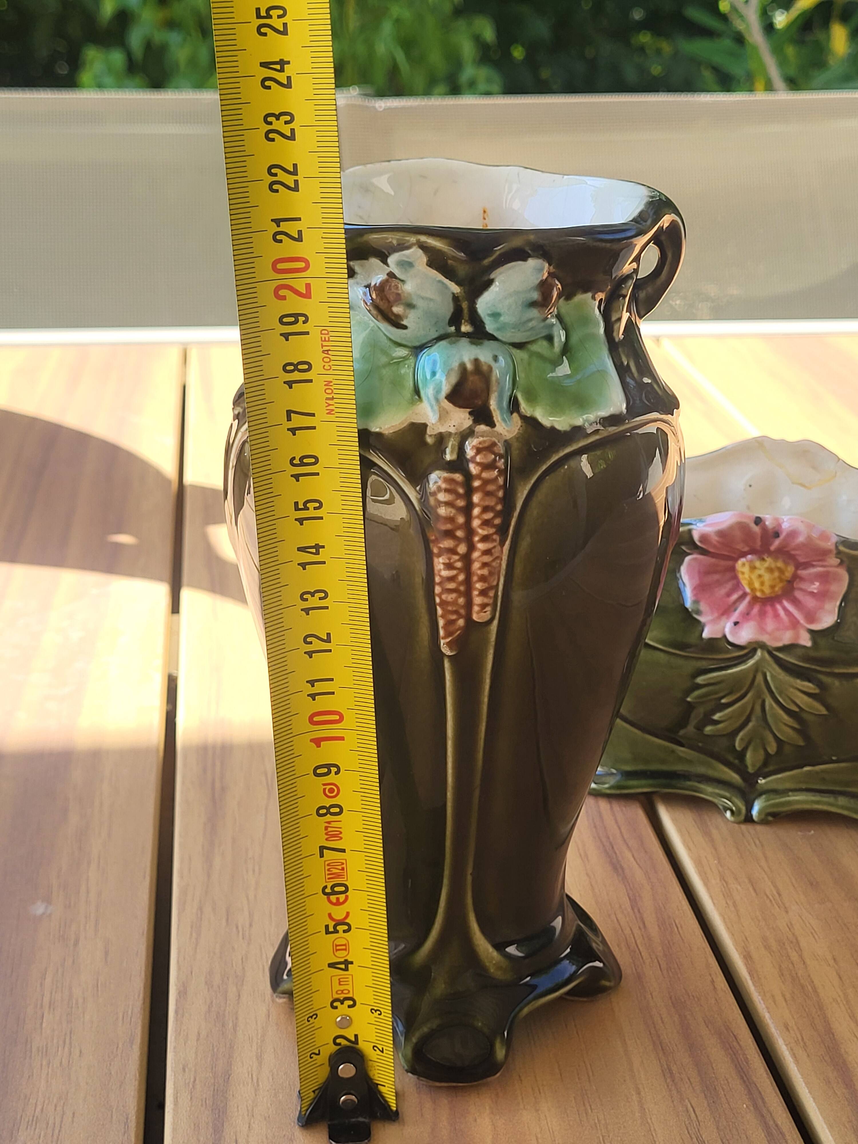 Art Nouveau vase in polychrome glazed ceramic signed De Bruyn – Fives-Li