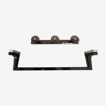 Towel rack and vintage bathroom bathrobe holder