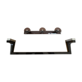 Vintage bathroom towel rack and bathrobe holder